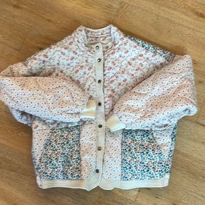 Blank NYC Quilt Coat Quilt Jacket Floral Cozy Bomber